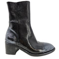 Black Hand Rubbed Ankle Boot