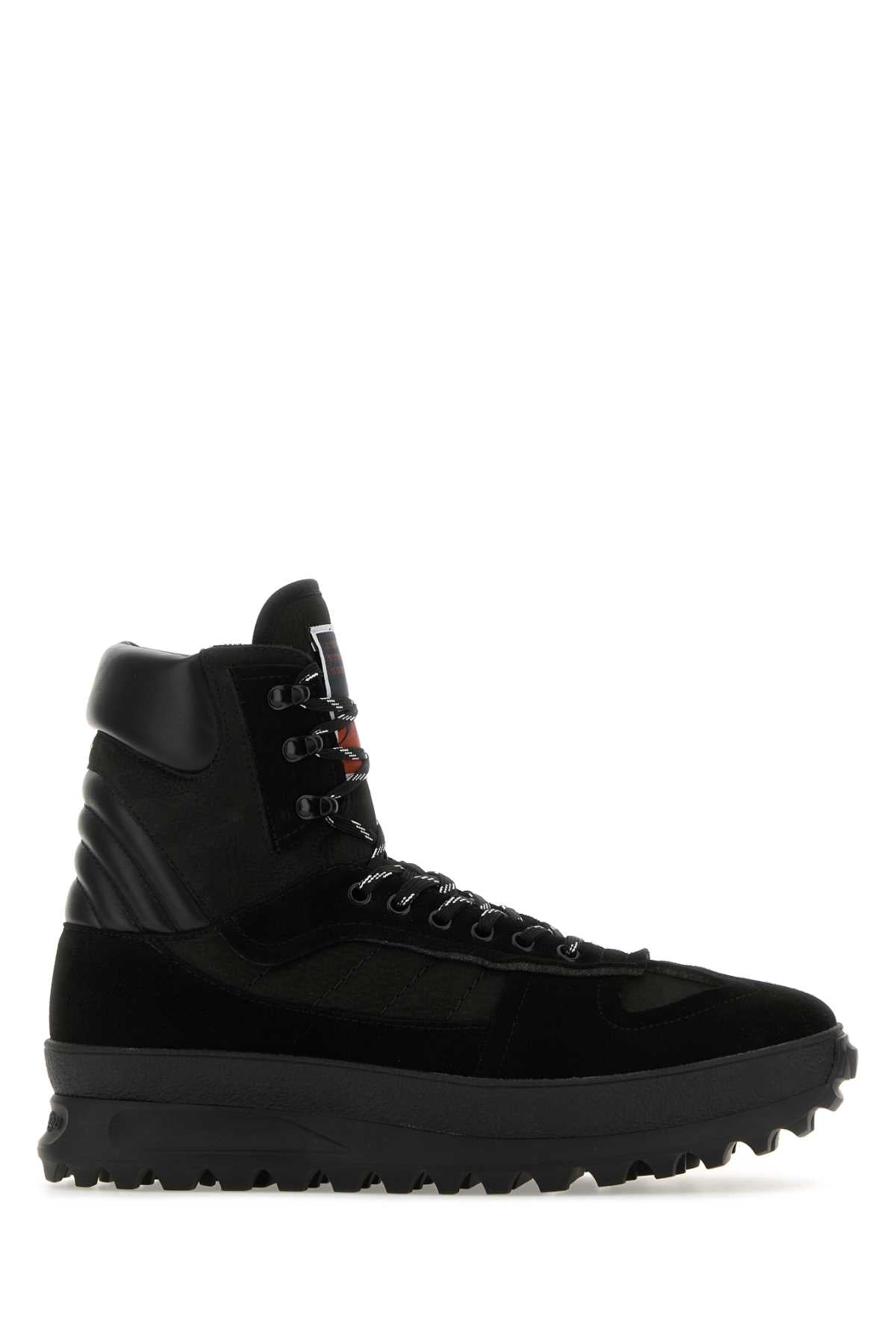 Maison Margiela Men Black Leather Climber Sneakers