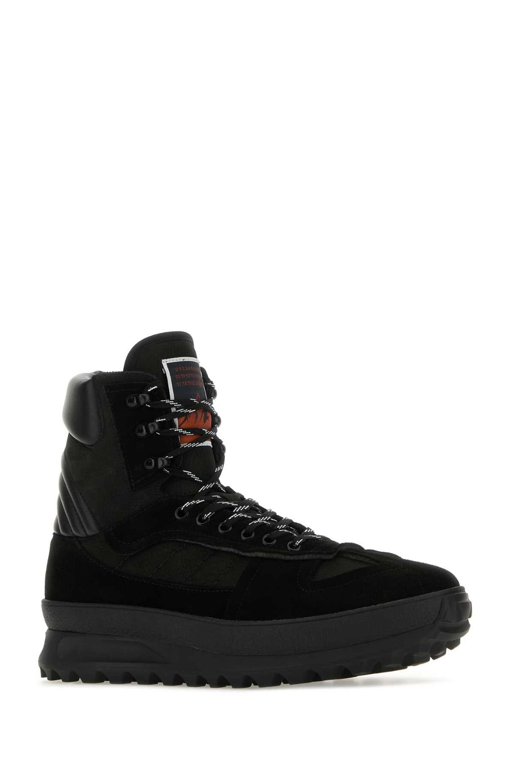 Maison Margiela Men Black Leather Climber Sneakers
