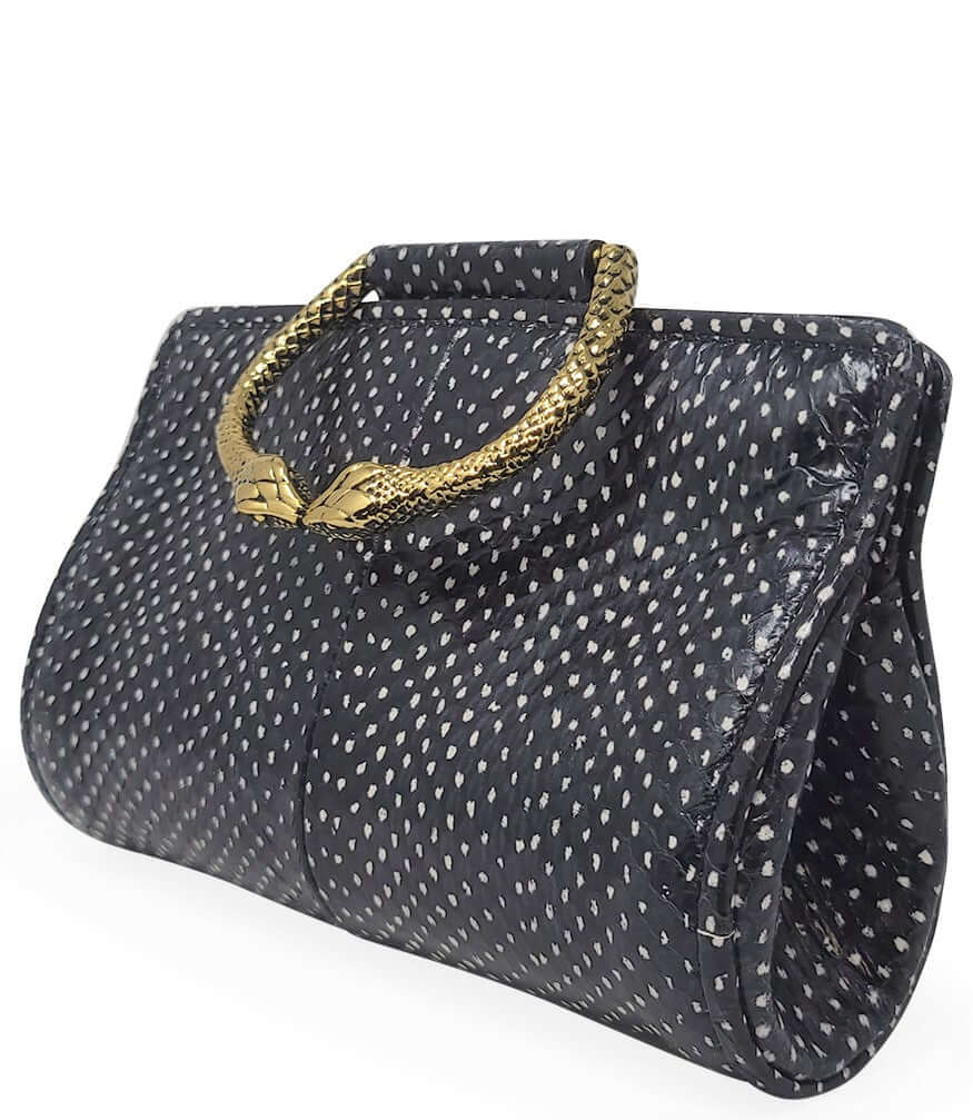 Watersnake Mini Clutch W/ Snake Handle