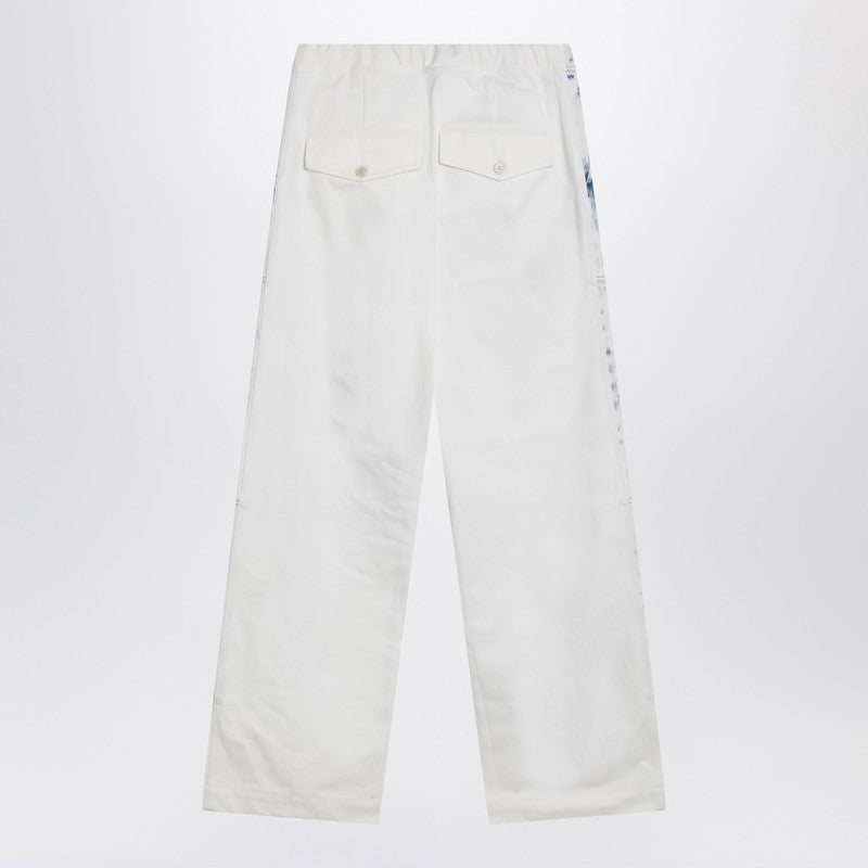 Dries Van Noten Light Blue Jeans With Drawstring Men