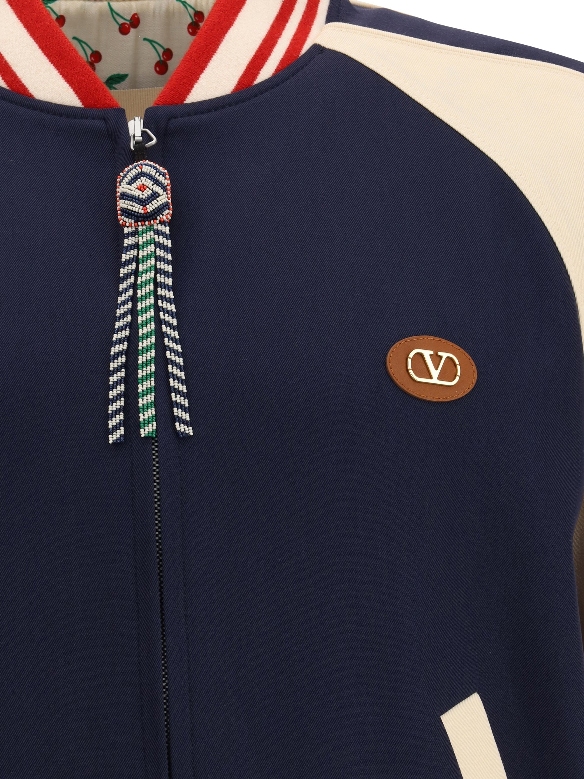 Valentino Men Le Chat De La Maison Bomber Jacket