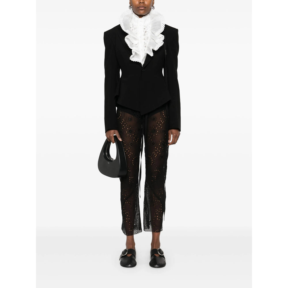 Ann Demeulemeester Black Trousers - Cropped Trousers Women