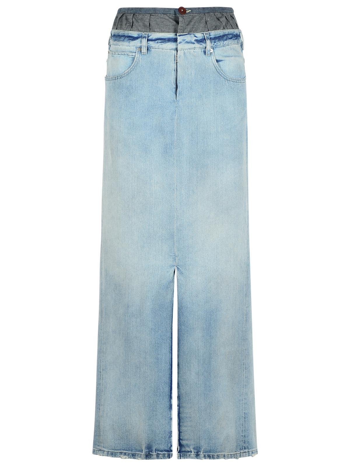 Maison Margiela Blue Denim Skirt Women