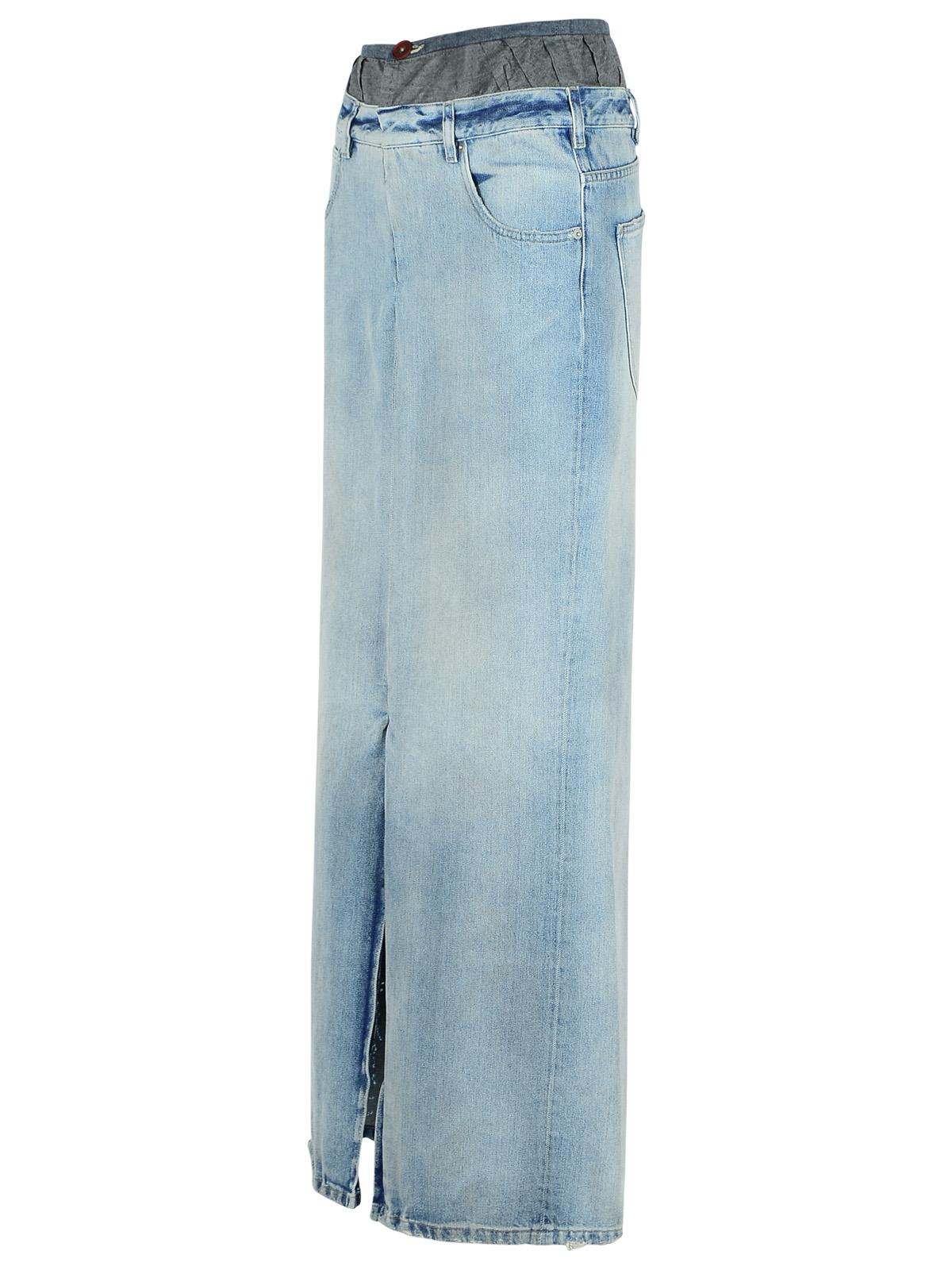 Maison Margiela Blue Denim Skirt Women