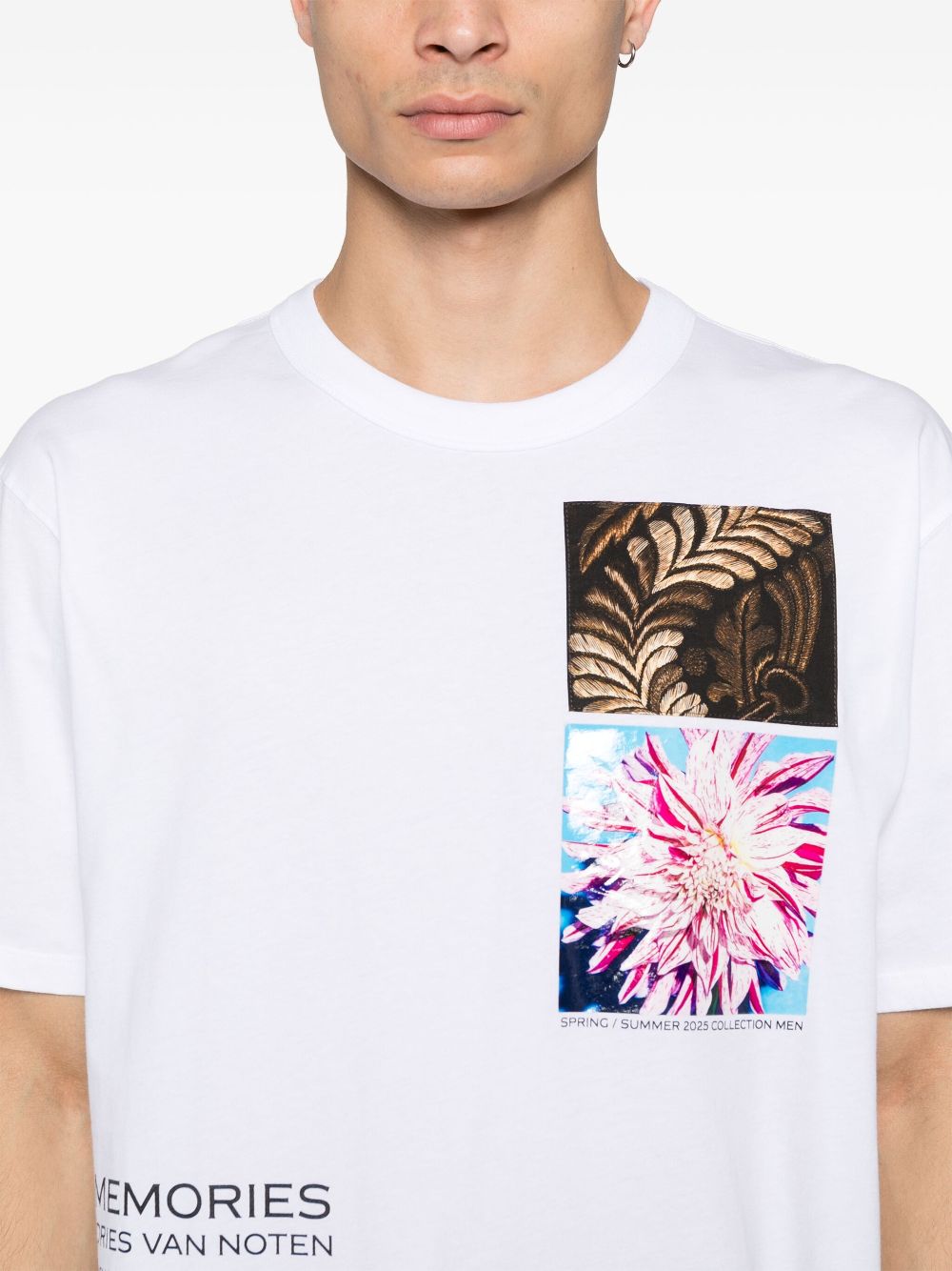 Dries Van Noten Men Heer Pr 1600 M.K.Ss.T-Shirt Whi