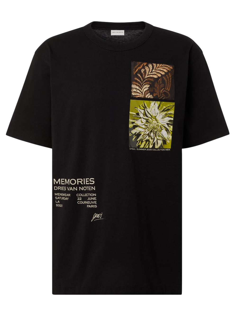 Dries Van Noten Men Cotton Jersey T-Shirt With Print