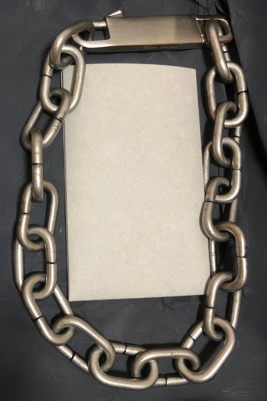 Chunky Metal Chain Necklace - Industrial Unisex Statement Piece