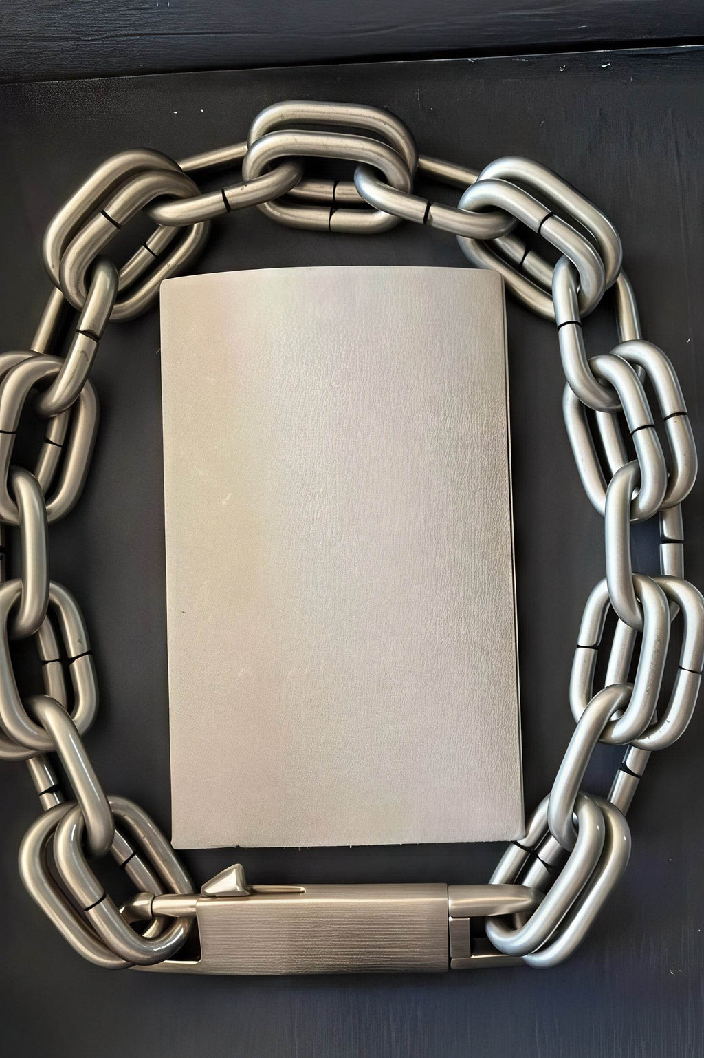 Chunky Metal Chain Necklace - Industrial Unisex Statement Piece