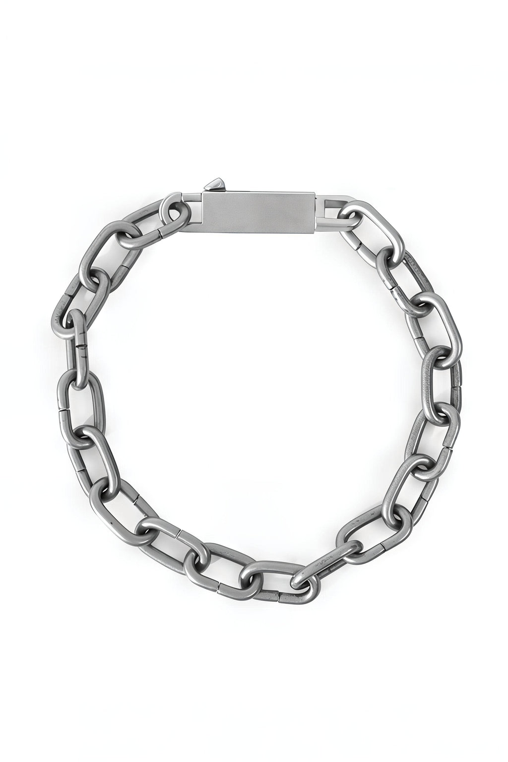 Chunky Metal Chain Necklace - Industrial Unisex Statement Piece