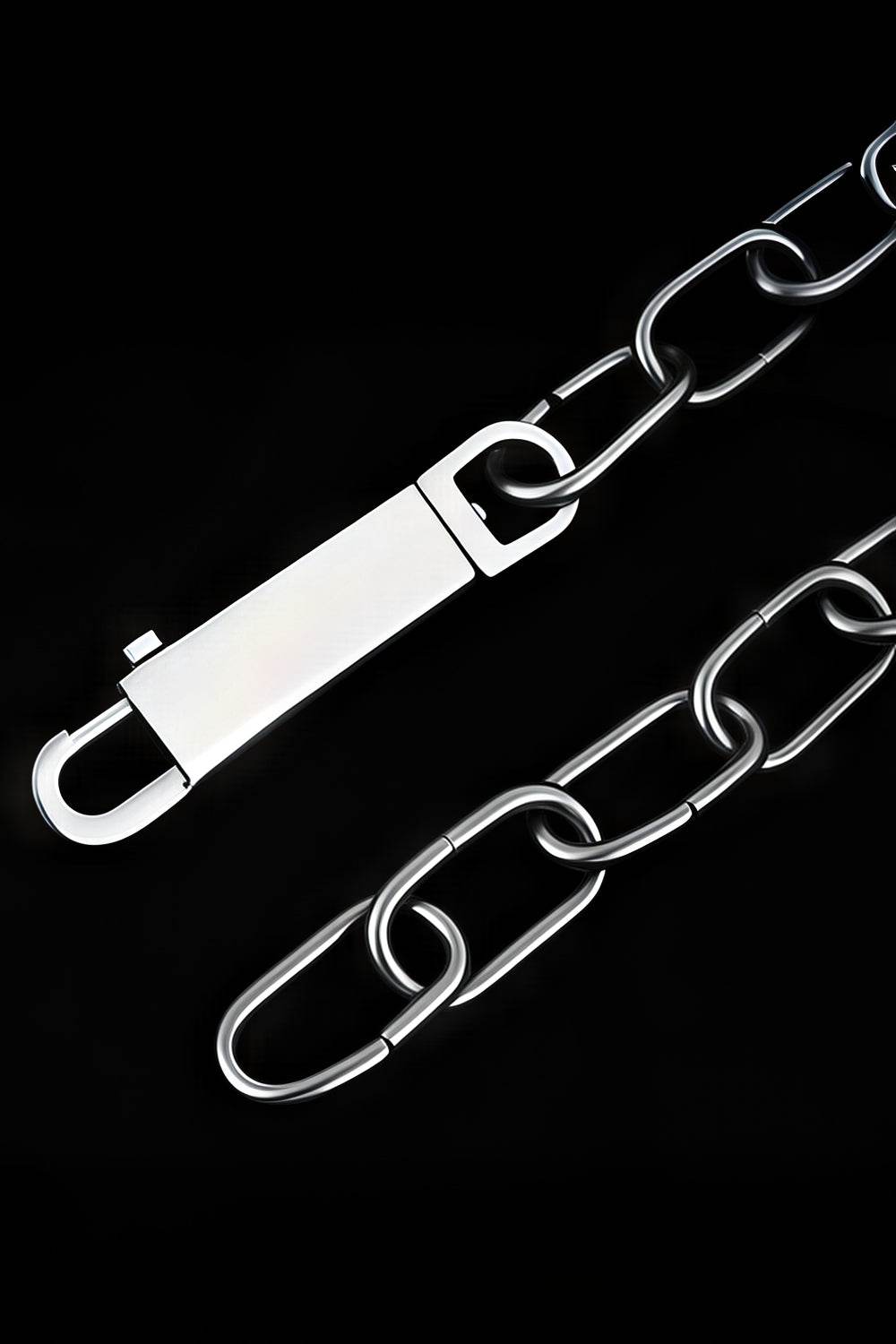 Chunky Metal Chain Necklace - Industrial Unisex Statement Piece