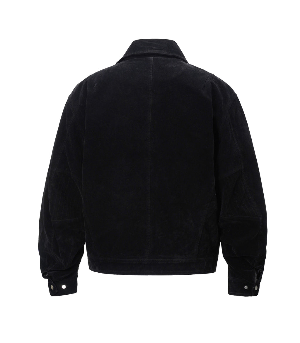 NOIR SUEDE WORK JACKET