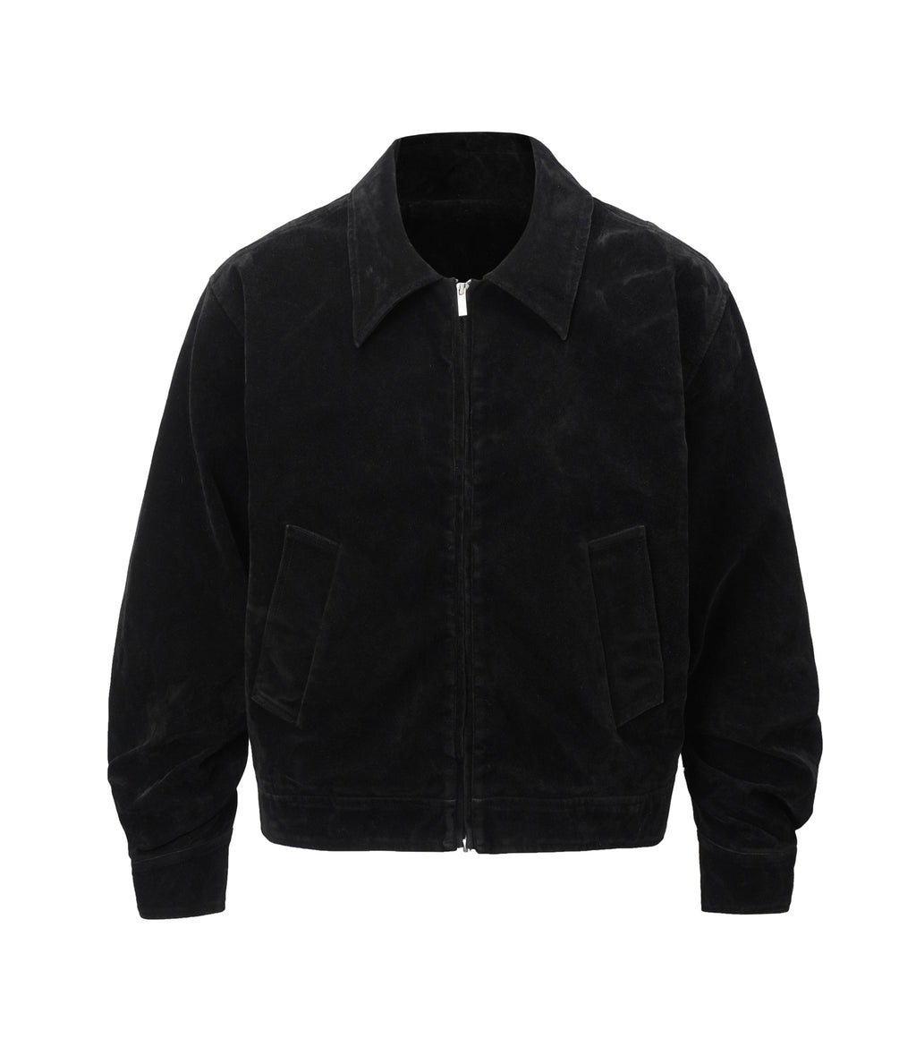 NOIR SUEDE WORK JACKET
