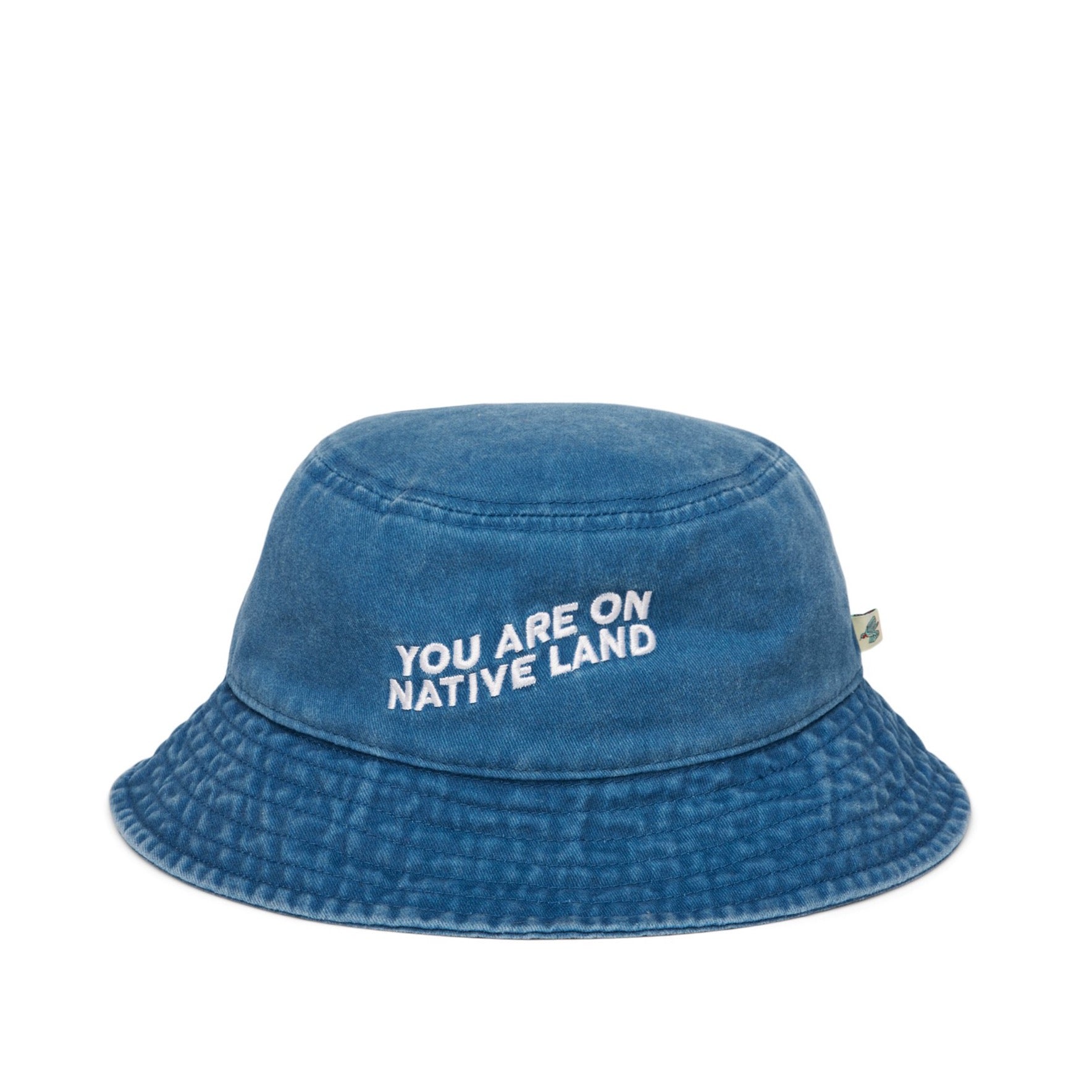 'YOU ARE ON NATIVE LAND' BUCKET HAT