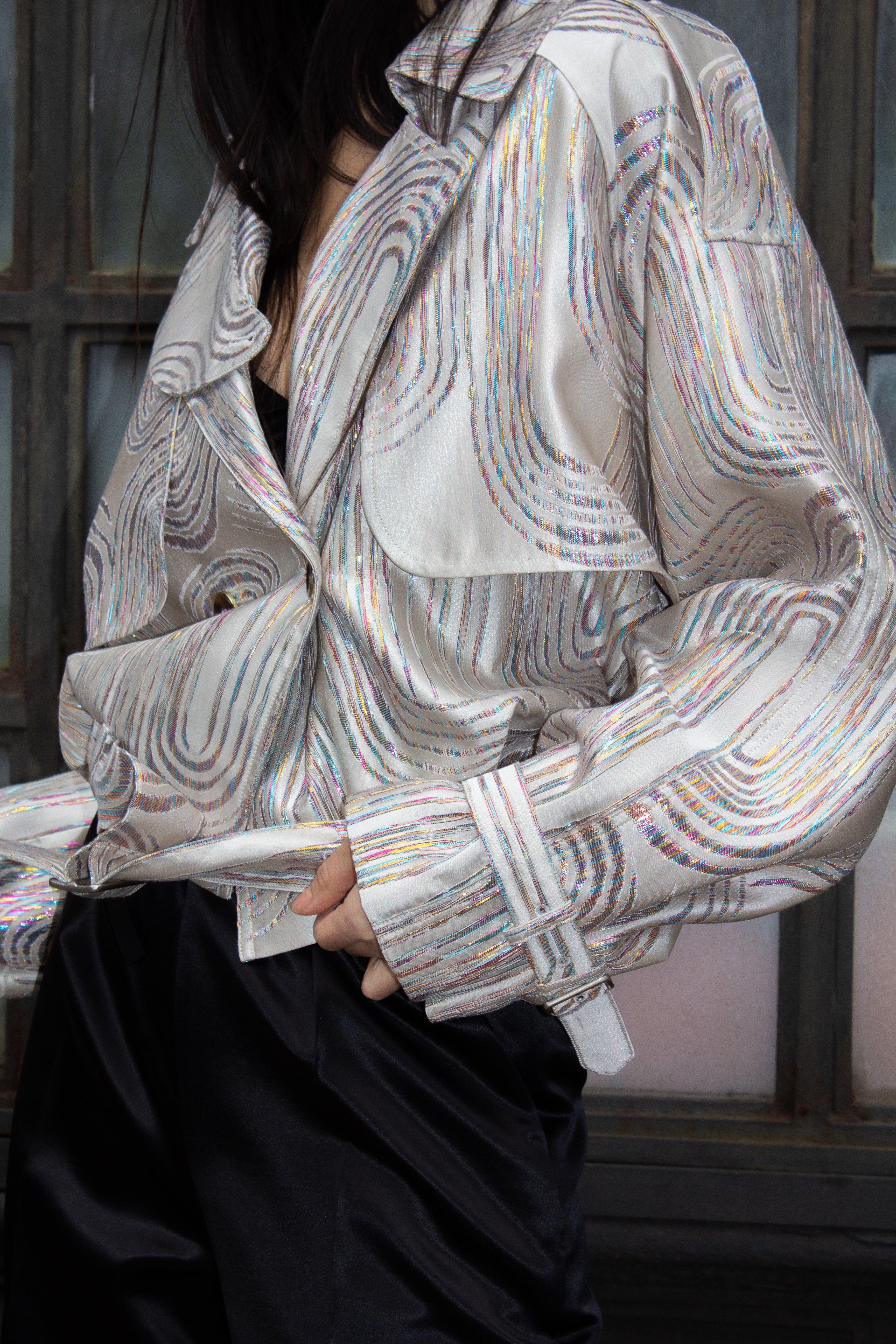 Jacqueline Bomber Jacket in Beige – Stylish Women's Bomber Coat