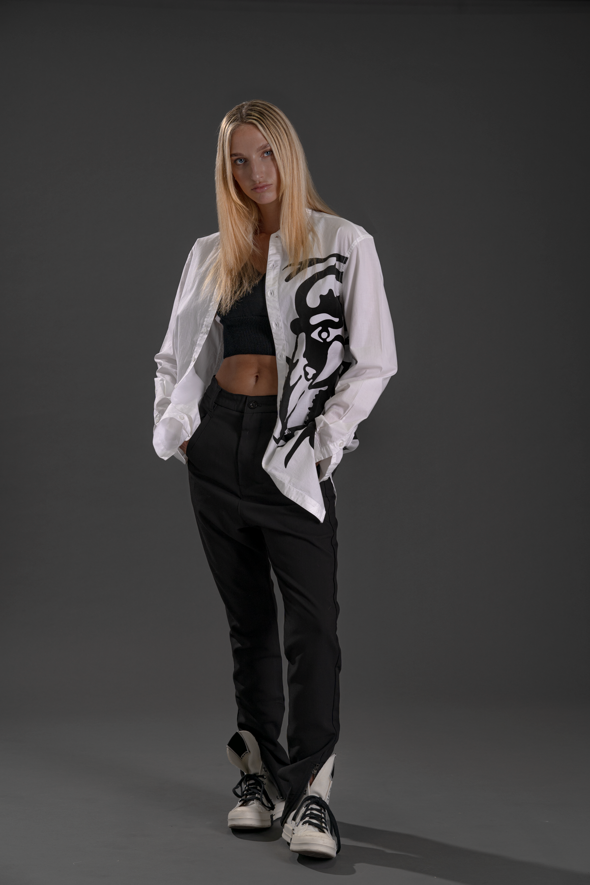 Longline Button-Up : Duality