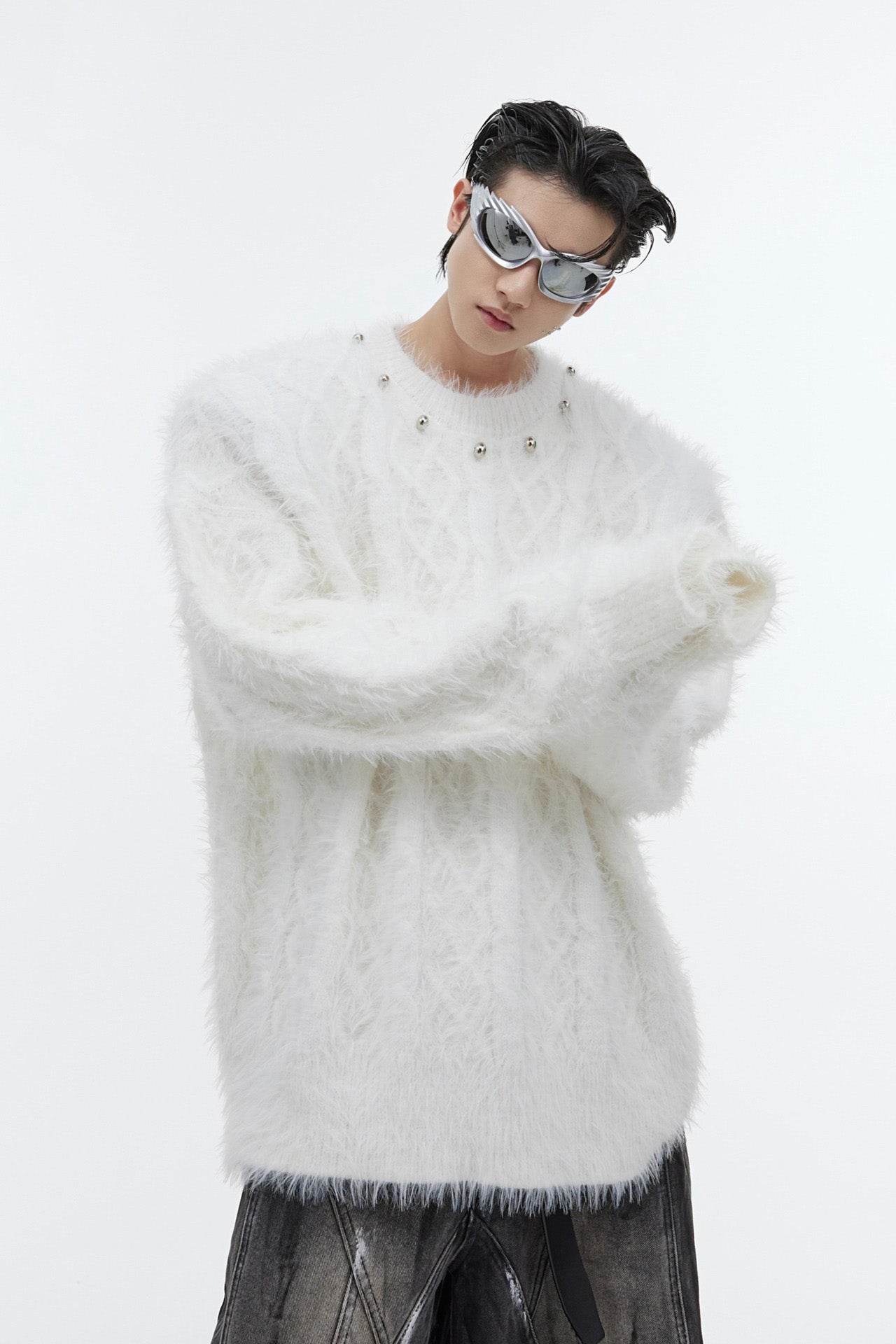 Oversized Solid Color Sweater – Cozy & Relaxed Knit Top