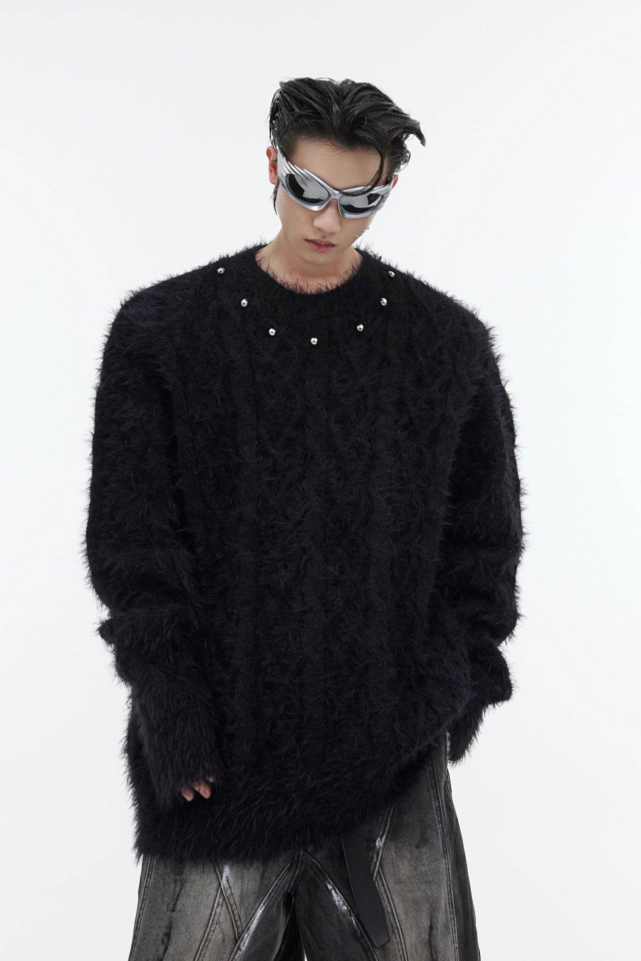 Oversized Solid Color Sweater – Cozy & Relaxed Knit Top