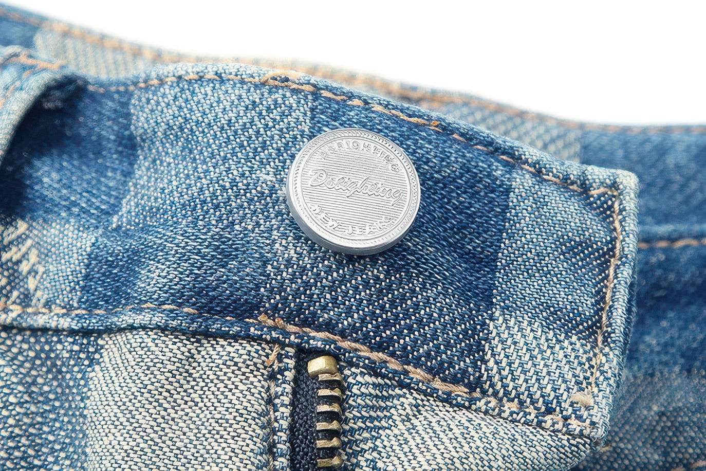 Plaid Patchwork Jeans - Oversized Wide-Leg Streetwear Pants