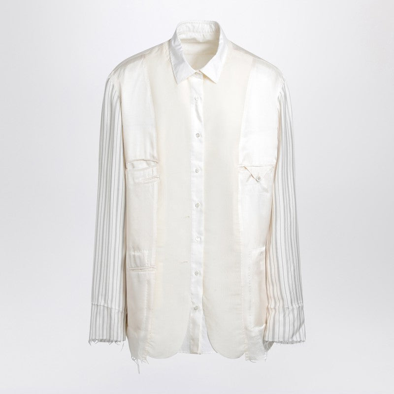 Maison Margiela Reversible Shirt Anonymity Of The Lining In Écru Men