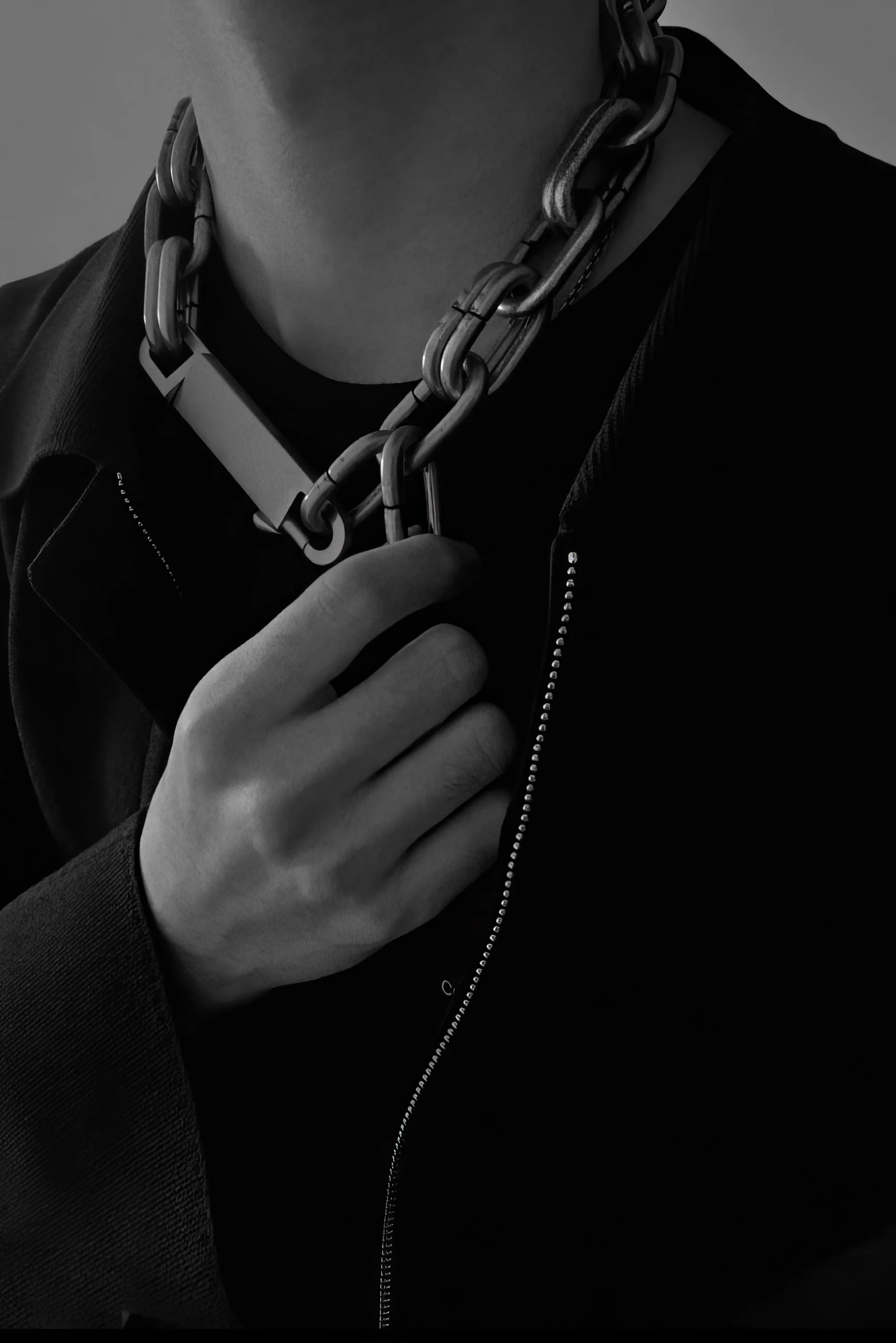 Metal Street Style Necklace Set