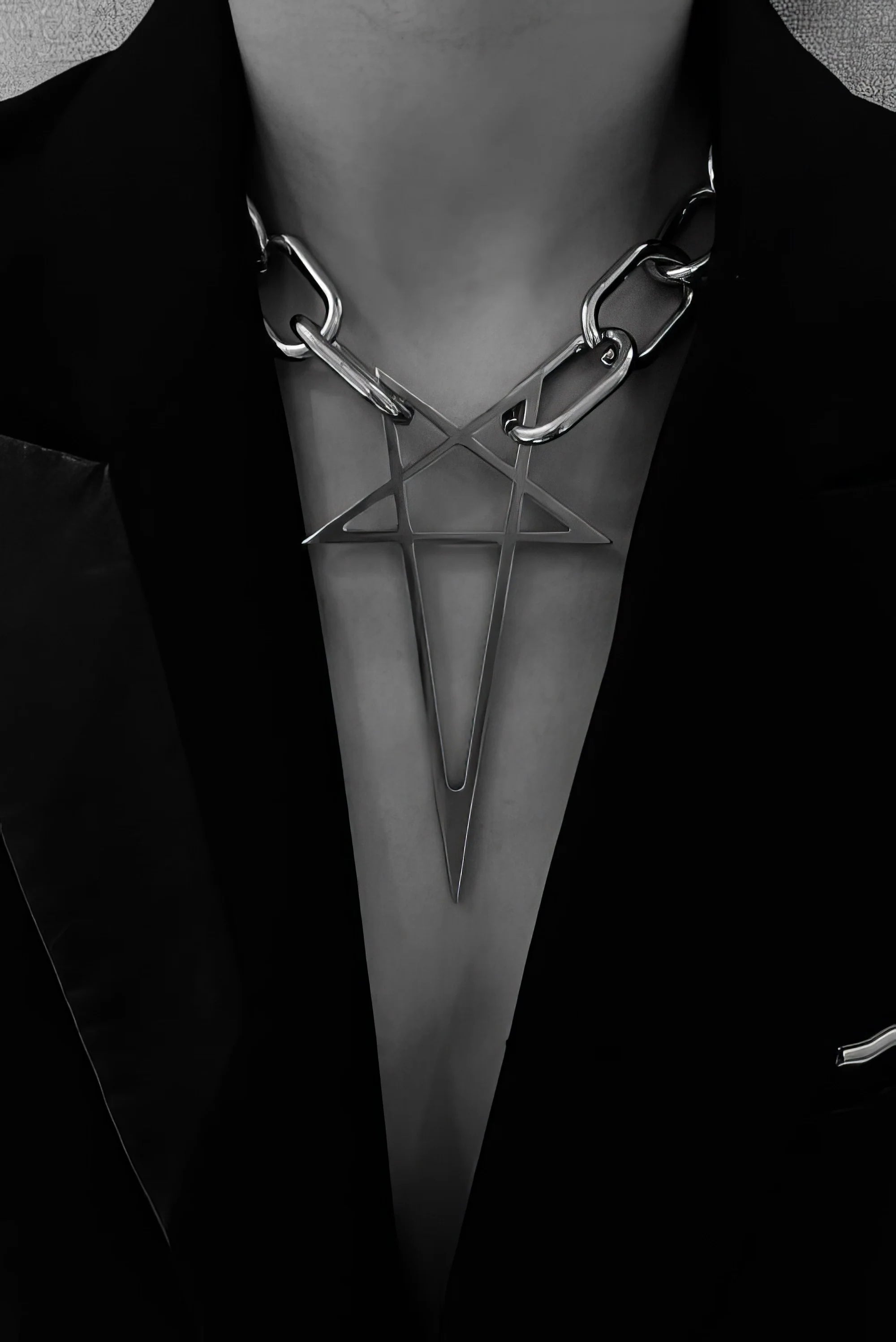 Metal Street Style Necklace Set