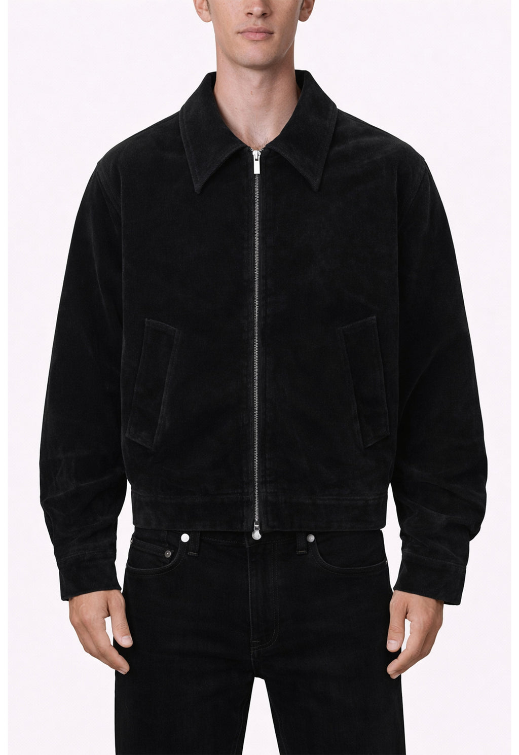 NOIR SUEDE WORK JACKET