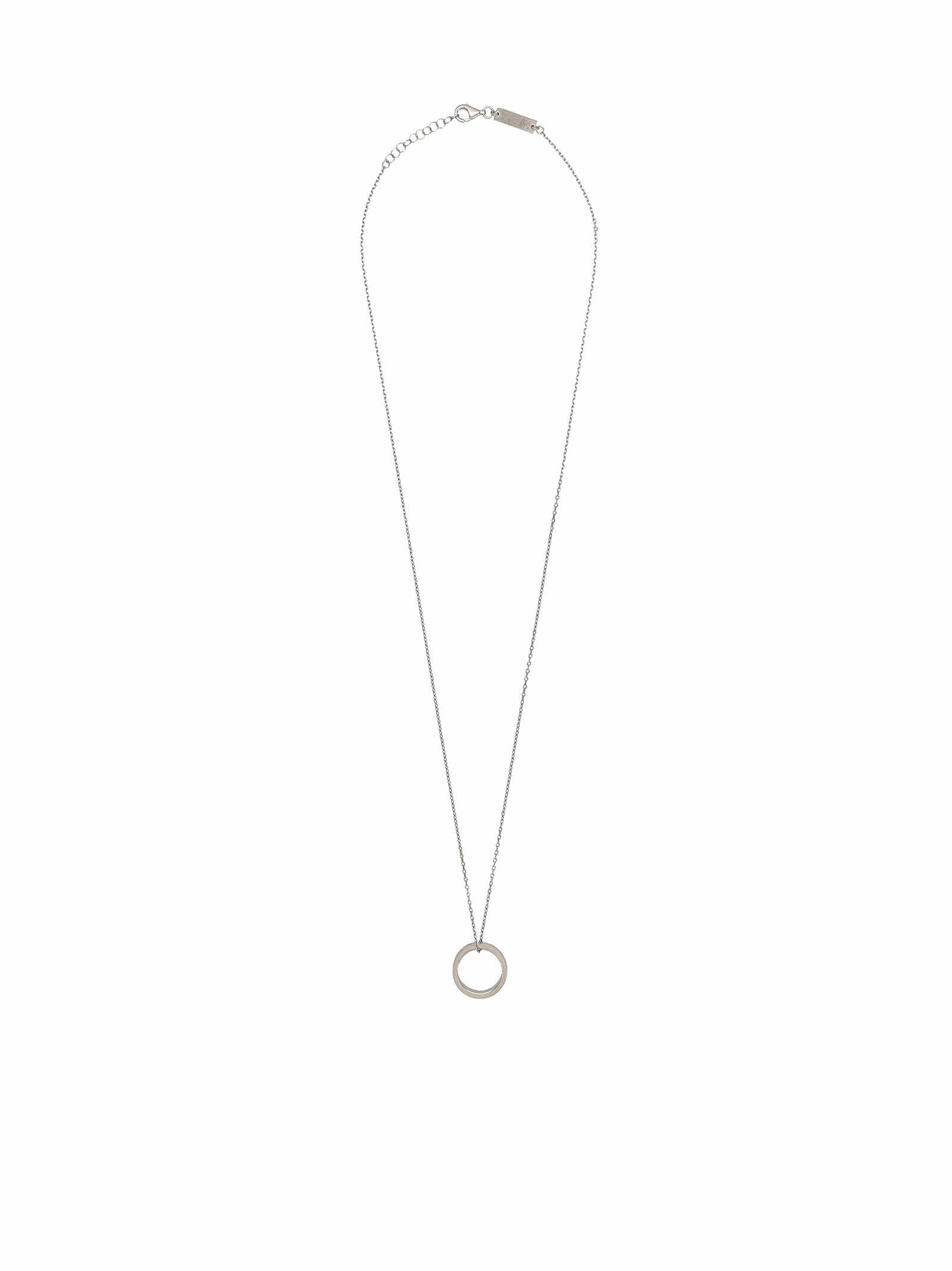 Maison Margiela Women Silver Numerical Ring Necklace
