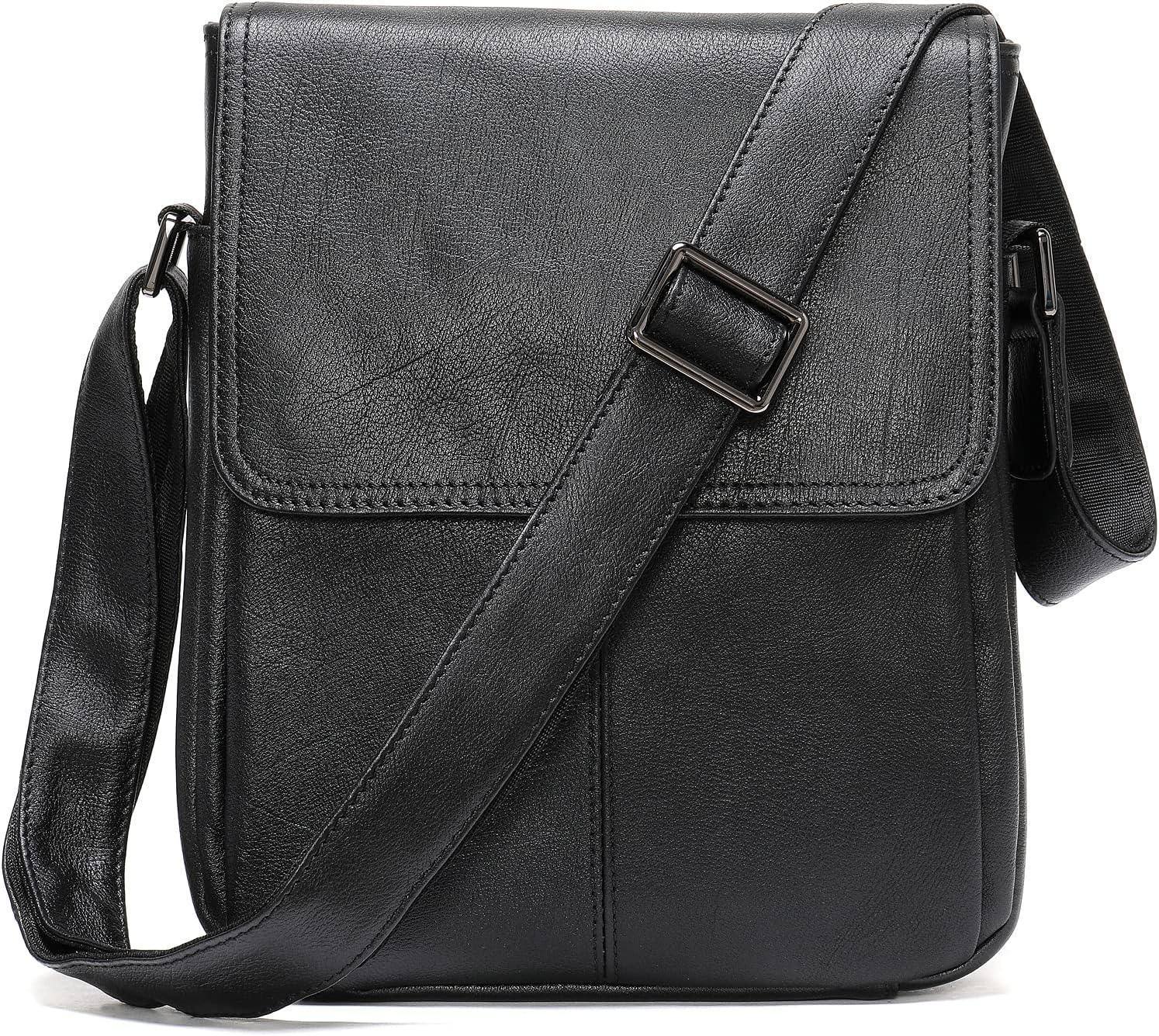 Men’s Leather Sling Bag – Professional Commute