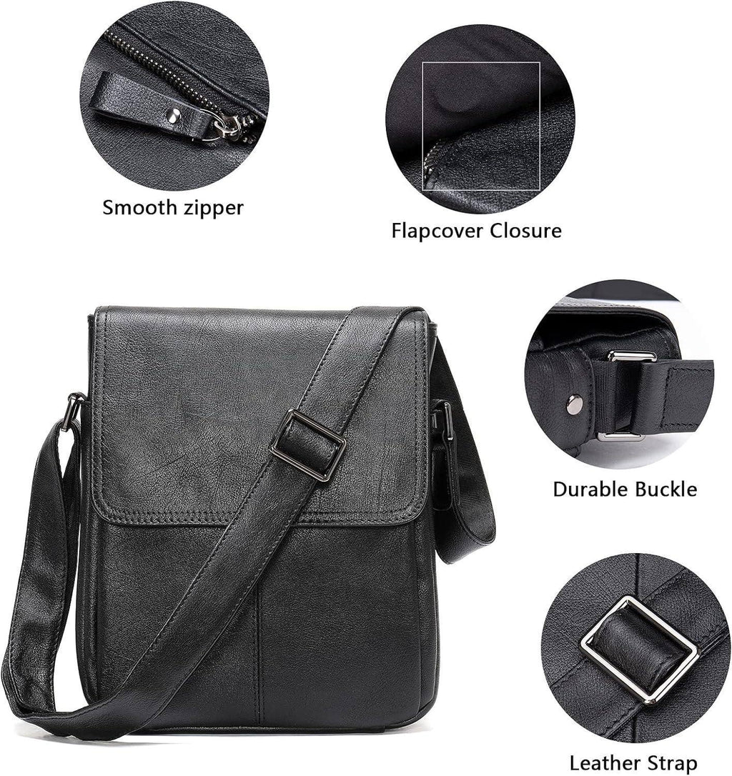 Men’s Leather Sling Bag – Professional Commute