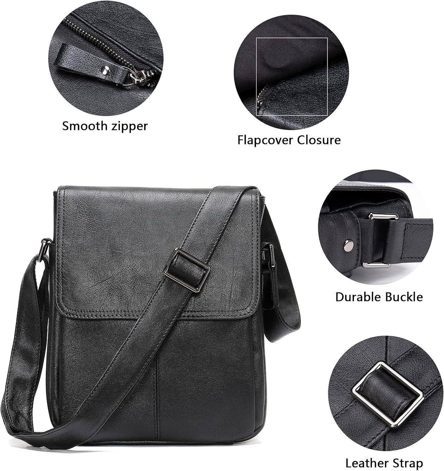 Men’s Leather Sling Bag – Professional Commute